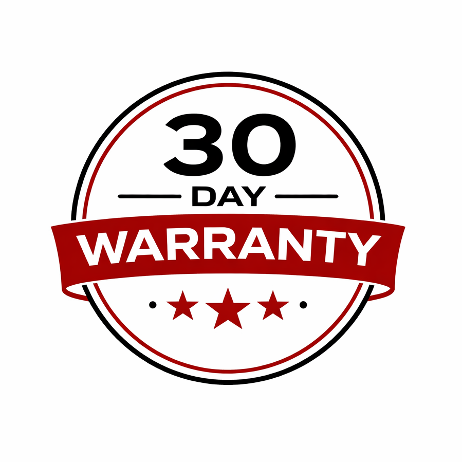 + 30-Day Warrenty